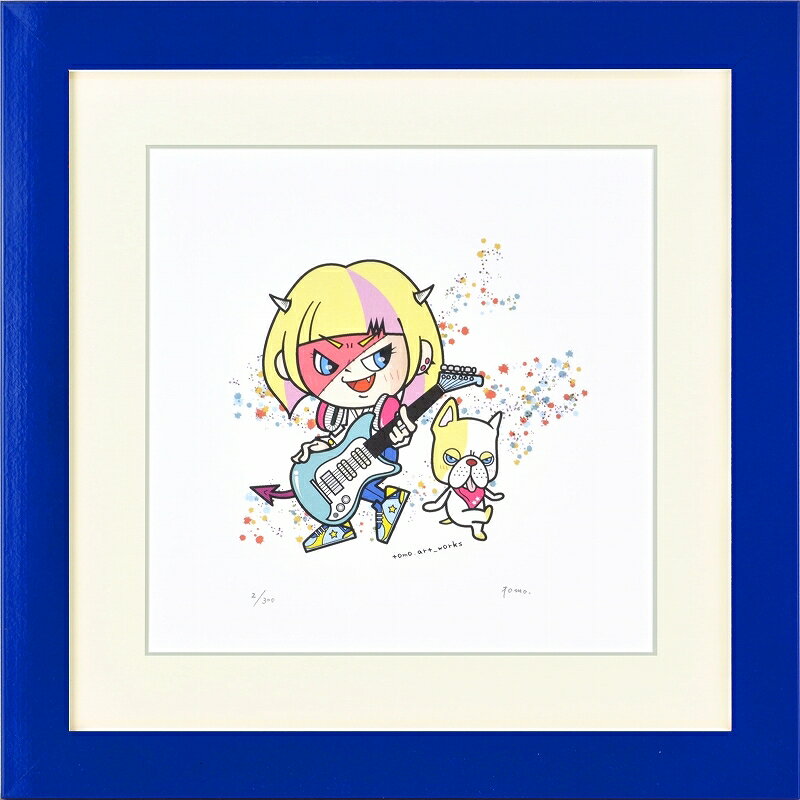 カタログ　パンフレット　リーフレット サイズ・シートサイズ:300角:約300X300mm 仕様・ジークレー版画、木製額縁、2mm厚マット、表面ガラス、吊り金具、ケース 商品説明 ・tomo.作の額装版画です。 ・人気の作品を厳選した作品集の中にある絵です。 ・納品にお時間がかかる場合があります。お急ぎの方は事前にこちらよりお問い合わせください。 ・額装品は生産の関係上、予告なく仕様が変更になる場合があります。 ・天然木のフレームは節や木目の出方が写真とは異なりますのでご了承ください。 ・各商品は限定数生産です。完売の際はご容赦ください。 ・商品写真と商品の実際の色が異なる場合がございます。またロットによっても若干の色の差異が発生致します。 ・受注生産のため、返品・交換はお受け出来ません。 ・商品到着後7日が過ぎた場合、如何なる理由にも対応致しかねます。あらかじめご了承ください。 ・掲載写真はサンプル画像です。・売り切れごめん。 運送費（消費税・梱包費等込み）・送料無料 ※但し離島・沖縄の場合は別途送料が発生することがございますのでお問合せください。商品名・ジークレー版画 額付き絵画 tomo. 「Devil's kids4」 シートサイズ・300角:約300X300mm 仕様・ジークレー版画、木製額縁、2mm厚マット、表面ガラス、吊り金具、ケース 商品説明・額装品は生産の関係上、予告なく仕様が変更になる場合があります。 ・天然木のフレームは節や木目の出方が写真とは異なりますのでご了承ください。 ・各商品は限定数生産です。完売の際はご容赦ください。 ・商品写真と商品の実際の色が異なる場合がございます。またロットによっても若干の色の差異が発生致します。 ・受注生産のため、返品・交換はお受け出来ません。 ・商品到着後7日が過ぎた場合、如何なる理由にも対応致しかねます。あらかじめご了承ください。 ※壁面用取り付け金具は付属いたしません。必要な場合、こちらよりお選びお伝えください。(金具代別途申し受けます) ・掲載写真はサンプル画像です。 ・売り切れごめん。