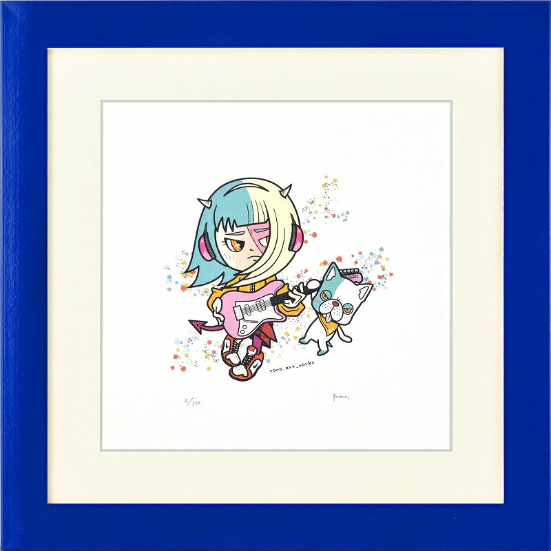 日本の名画 絵画 ジークレー版画 額装絵画 tomo. 「Devil's kids5」 300角