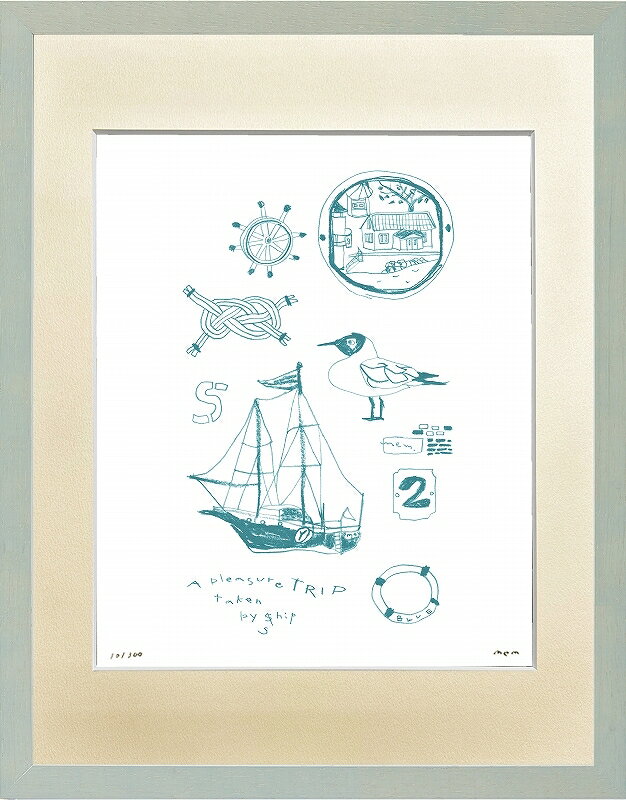 カタログ　パンフレット　リーフレット サイズ・シートサイズ:太子:約379X288mm 仕様・ジークレー版画、木製額縁、2mm厚マット、ガラス、吊り金具、ケース 商品説明 ・mem作の額装版画です。 ・人気の作品を厳選した作品集の中にある絵です。 ・納品にお時間がかかる場合があります。お急ぎの方は事前にこちらよりお問い合わせください。 ・額装品は生産の関係上、予告なく仕様が変更になる場合があります。 ・天然木のフレームは節や木目の出方が写真とは異なりますのでご了承ください。 ・各商品は限定数生産です。完売の際はご容赦ください。 ・商品写真と商品の実際の色が異なる場合がございます。またロットによっても若干の色の差異が発生致します。 ・受注生産のため、返品・交換はお受け出来ません。 ・商品到着後7日が過ぎた場合、如何なる理由にも対応致しかねます。あらかじめご了承ください。 ・掲載写真はサンプル画像です。・売り切れごめん。 運送費（消費税・梱包費等込み）・送料無料 ※但し離島・沖縄の場合は別途送料が発生することがございますのでお問合せください。商品名・ジークレー版画 額付き絵画 mem 「TRIP」 シートサイズ・太子:約379X288mm 仕様・ジークレー版画、木製額縁、2mm厚マット、ガラス、吊り金具、ケース 商品説明・額装品は生産の関係上、予告なく仕様が変更になる場合があります。 ・天然木のフレームは節や木目の出方が写真とは異なりますのでご了承ください。 ・各商品は限定数生産です。完売の際はご容赦ください。 ・商品写真と商品の実際の色が異なる場合がございます。またロットによっても若干の色の差異が発生致します。 ・受注生産のため、返品・交換はお受け出来ません。 ・商品到着後7日が過ぎた場合、如何なる理由にも対応致しかねます。あらかじめご了承ください。 ※壁面用取り付け金具は付属いたしません。必要な場合、こちらよりお選びお伝えください。(金具代別途申し受けます) ・掲載写真はサンプル画像です。 ・売り切れごめん。