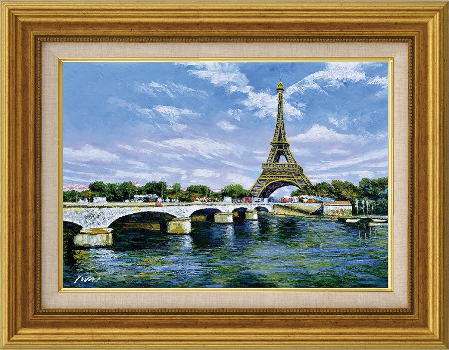 エッフェル塔の油彩画 大きめ 楽天市場】エッフェル塔(油彩画|絵画):アート・美術品・骨董