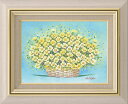 セレクトアート 額装油絵 肉筆絵画 的場錠 「華」8111 F4 アイボリー