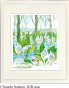 ジークレー版画 額装絵画 タツノコプロ はりたつお 昆虫物語 みなしごハッチ 「水芭蕉 雪解に咲く白い妖精」 四ッ切・大全紙