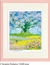 ジークレー版画 額装絵画 タツノコプロ はりたつお 昆虫物語 みなしごハッチ 「大桜を囲む紫花菜」 四ッ切・大全紙