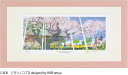 ジークレー版画 額装絵画 タツノコプロ はりたつお 昆虫物語 みなしごハッチ 妖怪人間ベム 「満開」茨城県龍ヶ埼市 般若院のシダレザクラ 400X200mm・720X330mm