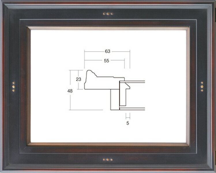 カタログ　パンフレット　リーフレット サイズ絵寸：約727X530mm用の額縁です。 材質木製 仕様本体・UVカットアクリル・吊金具・ケース付 商品説明・シックで重厚感ある油額。デザインはシンプルながらも存在感のあるフレームです。・ご入金確認後、発送に平日で約2〜7日かかります。※壁面用取り付け金具は付属いたしません。必要な場合、こちらよりお選びお伝えください。(金具代別途申し受けます)・掲載写真はサンプル画像です。・売り切れごめん。その他・この額縁の他のサイズ・色等を見る・額縁を絞り込む ・規格外のサイズの額縁は「オーダーフレームを絞り込む」からお選びください 運送費（消費税・梱包費等込み）・全国一律2000円 ※弊社契約宅配会社で発送する場合 ※一回の発送で納品先が一箇所の場合、何点でも2000円です。 ※但し離島・沖縄の場合は別途送料が発生することがございますのでお問合せください。 ・ご注文の合計金額が3万円以上の時は送料無料（※一回の発送で納品先が一箇所の場合 ※除く離島・沖縄）サイズ ・絵寸約727X530mm用の額縁です。 材質 ・木製 仕様 ・本体 UVカットアクリル 吊金具 ケース付 商品説明 ・シックで重厚感ある油額。デザインはシンプルながらも存在感のあるフレームです。 ・ご入金確認後、発送に平日で約2〜7日かかります。 ※壁面用取り付け金具は付属いたしません。 ・掲載写真はサンプル画像です。 ・売り切れごめん。