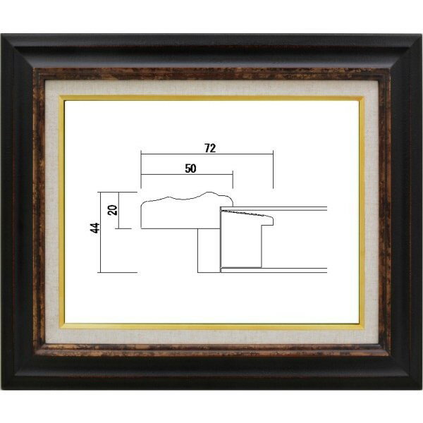 カタログ　パンフレット　リーフレット サイズ絵寸：約606X500mm用の額縁です。 材質木製 仕様本体・アクリル・吊金具・ケース付 商品説明・ご入金確認後、発送に平日で約2〜7日かかります。※壁面用取り付け金具は付属いたしません。必要な場...