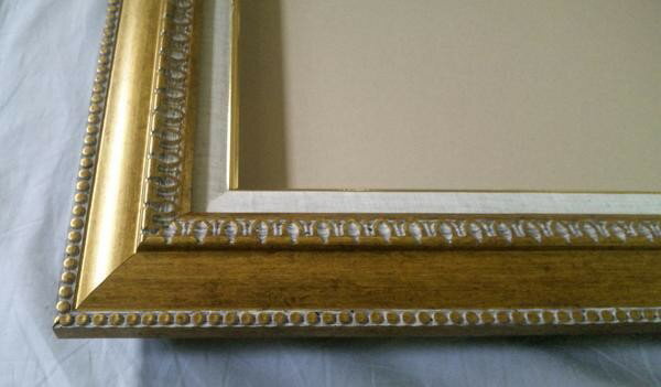 額縁 油絵額縁 油彩額縁 額装フレーム アクリル付 9631 サイズ F10号 ゴールド 金