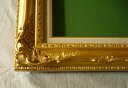額縁　油絵/油彩額縁 木製フレーム 成型フレーム アクリル付 7840 サイズ F6号 ゴールド 金 2