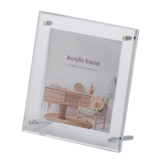 額縁 色紙用額縁 アクリルフレーム 5352 サイズ トレーディングカード 〜 136x121mm