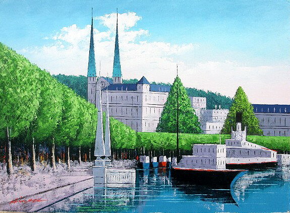 油彩画 洋画 (油絵額縁付きで納品対応可) P6 〜 P20 「ルツェルン」 広瀬 和之 8,870円〜