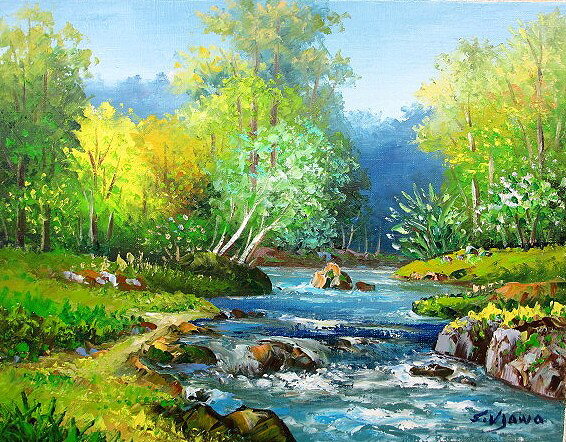 サイズP10号：肉筆油絵：絵寸約530X410mm 仕様・肉筆油絵（キャンバス地、木枠付き）・額縁も必要な場合、額縁メーカーからの直送となります。お客様の方で絵と額縁をセットしていただく事になります。https://item.rakuten.co.jp/auc-touo/c/0000000124/ こちらから額縁をお選びください。（額代別途） 商品説明・油絵の価格です。・美術年鑑掲載の日本人画家が描いている油絵です。・絵画が在庫切れの場合、約1ヶ月お待ちいただくことがあります。・肉筆油絵に付き、サンプル画像と多少構図、色合いが変わります。※壁面用取り付け金具は付属いたしません。必要な場合、こちらよりお選びください。(金具代別途申し受けます)・掲載写真はサンプル画像です。・売り切れごめん。（なんらかの理由で画家が製作活動を続けられなくなった時など） 額縁・額装納品の場合、こちらから額縁をお選びください。（額代別途申し受けます。） 画題「奥入瀬渓流」 画歴羽沢 清水1944年　山形県に生まれる　　　　　　白鳳社展　入選　奨励賞　　　　　　一宮にて個展　以後数回　　　　　　應美会会員になる　飛騨高山展　出品 その他・このメーカーの絵画一覧を見る・油絵一覧運送費（消費税・梱包費等込み）・送料無料※但し離島・沖縄の場合は別途送料が発生することがございますのでお問合せください。 カタログ　パンフレット　リーフレット額縁も必要な場合、絵画と同じサイズの額縁をお選びご指定ください。よく一緒に検討されている商品の一覧・名画一覧・洋画一覧・ヨーロッパ絵画一覧・版画一覧・絵画一覧サイズ P10号：肉筆油絵：絵寸約530X410mm 仕様 ・肉筆油絵（キャンバス地、木枠付き）・額装納品の場合、https://item.rakuten.co.jp/auc-touo/c/0000000124/ こちらから額縁をお選びください。（額代別途） 商品説明 ・油絵の価格です。 ・美術年鑑掲載の日本人画家が描いている油絵です。 ・絵画が在庫切れの場合、約1ヶ月お待ちいただくことがあります。 ・別寸製作対応します。お問合せください。 （※描けないサイズがあります。） ・肉筆油絵に付き、サンプル画像と多少構図、色合いが変わります。 ※壁面用取り付け金具は付属いたしません。 ・掲載写真はサンプル画像です。 ・売り切れごめん。 画題 「奥入瀬渓流」 画歴 羽沢清水 1944年山形県に生まれる 白鳳社展入選奨励賞 一宮にて個展以後数回 應美会会員になる飛騨高山展出品