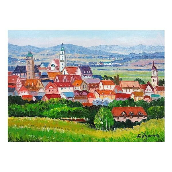 油彩画 洋画 (油絵額縁付きで納品対応可) P15 〜 P20 「ブルゴーニュ」 羽沢 清水 7,810円〜