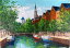 油彩画 洋画 (油絵額縁付きで納品対応可) M10号 「アムステルダム」 広瀬 和之