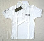 KARL KANI カール・カナイ ポロシャツ GOLF ゴルフウェア半袖 ダブル襟 カルゼ柄 Mサイズ 白 ホワイト -新品-