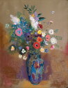 絵画 複製名画 キャンバスアート 世界の名画シリーズ オディロン・ルドン 「 花瓶の花束 」 サイズ SM 〜 4号