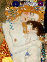 絵画 複製名画 キャンバスアート 世界の名画シリーズ グスタフ・クリムト 「 母と子 」 サイズ SM 〜 20号