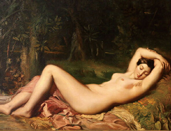 絵画 複製名画 キャンバスアート 世界の名画シリーズ ドミニク・アングル 「 泉 」 サイズ SM 〜 4号