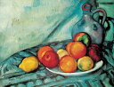 絵画 複製名画 キャンバスアート 世界の名画シリーズ ポール・セザンヌ 「 卓上の果物と水瓶 」 サイズ SM 〜 8号
