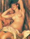 絵画 複製名画 キャンバスアート 世界の名画シリーズ ピエール・オーギュスト・ルノワール 「 眠る裸婦 」 サイズ 15号