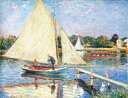 絵画 複製名画 キャンバスアート 世界の名画シリーズ ピエール・オーギュスト・ルノワール 「 アルジャントゥイユの帆船 」 サイズ SM 〜 10号