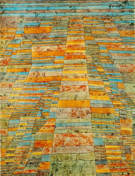 絵画 複製名画 キャンバスアート 世界の名画シリーズ パウルクレー 「 高速道路と電車 」 サイズ SM 〜..