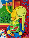 絵画 複製名画 キャンバスアート 世界の名画シリーズ アンリ・マティス 「 赤い魚と猫 」 サイズ SM 〜 10号