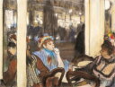 絵画 複製名画 キャンバスアート 世界の名画シリーズ ドガ 「 カフェテラスの女性 」 サイズ SM 〜 4号