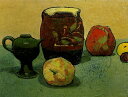 絵画 複製名画 キャンバスアート 世界の名画シリーズ エミール・ベルナール 「 陶器と瓶、リンゴのある静物 」 サイズ SM 〜 20号