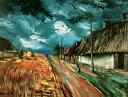 絵画 複製名画 キャンバスアート 世界の名画シリーズ ブラマンク 「 赤い野原 」 サイズ SM 〜 8号
