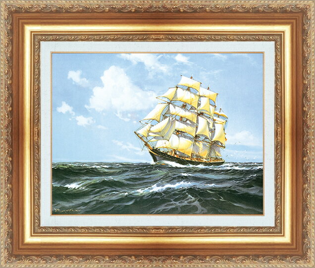 絵画 額縁付き 複製名画 世界の名画シリーズ マクレガー 「 ブルーウォーター 」 サイズ SM 〜 8号