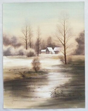 水彩画 「風景」 -L13 -新品-特価品