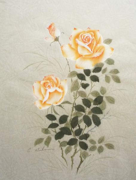 絵画 水彩画 「花 静物」 -L8 -新品-特価品のサムネイル