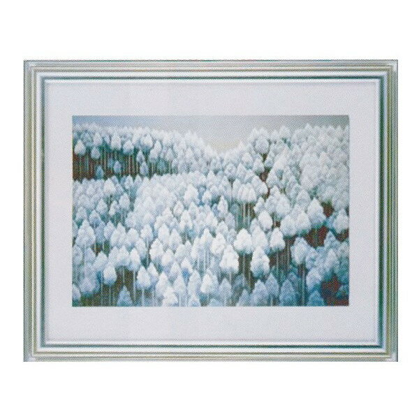 絵画 額装複製画 東山魁夷作 「北山初雪」 F10号特寸 世界の名画シリーズ プリハード-新品 -送料無料