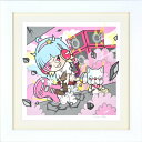 絵画 額装 デジタル版画 tomo. 作 「破壊」 300角 -新品