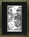 絵画 額装 デジタル版画 ROBERT EDWIN 作 「鳳凰」 大衣サイズ -新品