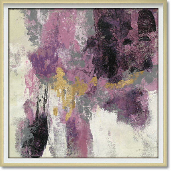 絵画 額縁付き 絵画 アブストラクト コレクション シルビア ヴァシレヴァ「スパークル アブストラクト2」 AC-05006 -新品