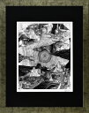 絵画 額装 デジタル版画 ROBERT EDWIN 作 「vertex」 大衣サイズ -新品