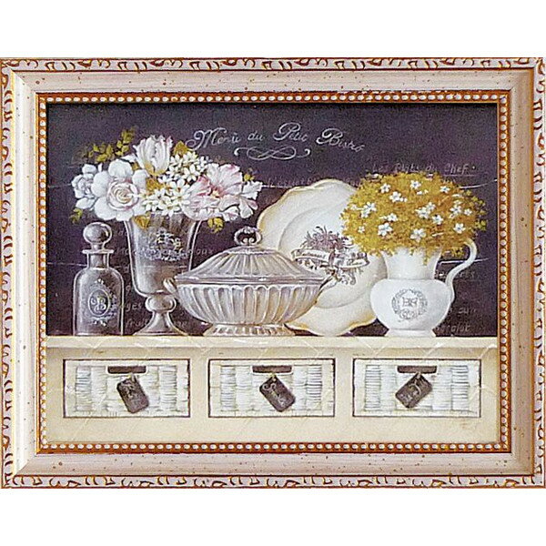 絵画 ミニゲル アートフレーム フェリー ステファニア「プチ ビストロ」 FS-02505-新品