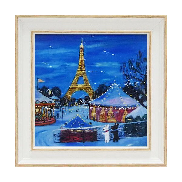 絵画 リサとガスパール アートフレーム Sサイズ「冬のゆうえんち」 GL-02016-新品