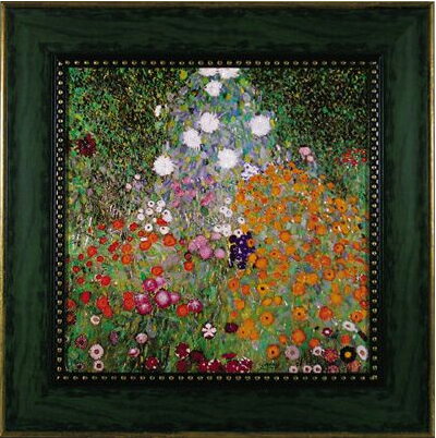 絵画 額縁付き ミュージアムシリーズ クリムト「フラワーガーデン」 MW-10045-新品