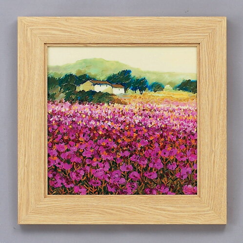 絵画 額縁付き 絵画 アートフレーム ヘーゼル ベーカー「ジャルダン ロッジ」 HB-05001-新品