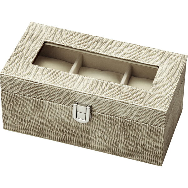 インテリア ノーブル ウォッチケース「3ウォッチ(ロハス ブラウン)」 NB-03001 -新品