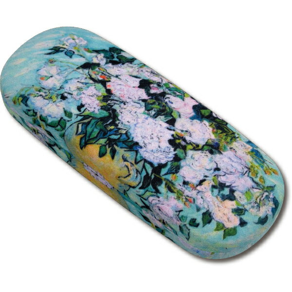名画 メガネケース ゴッホ「ホワイトローズ」 AG-00711 名画コレクション-新品