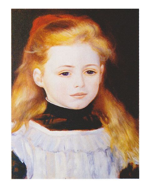 絵画 名画 複製画 フレーム 額縁付 ピエール・オーギュスト・ルノワール 白いエプロンの少女 F3号 世界の名画シリーズ プリハード