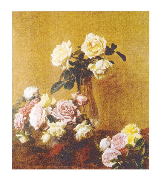 絵画 名画 複製画 フレーム 額縁付 アンリ・ファンタン・ラトゥール 「流れに憩う鹿」 F8号 世界の名画シリーズ