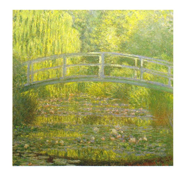 絵画 名画 複製画 フレーム 額縁付 クロード・モネ 「睡蓮・緑のハーモニー」 S8号 世界の名画シリーズ