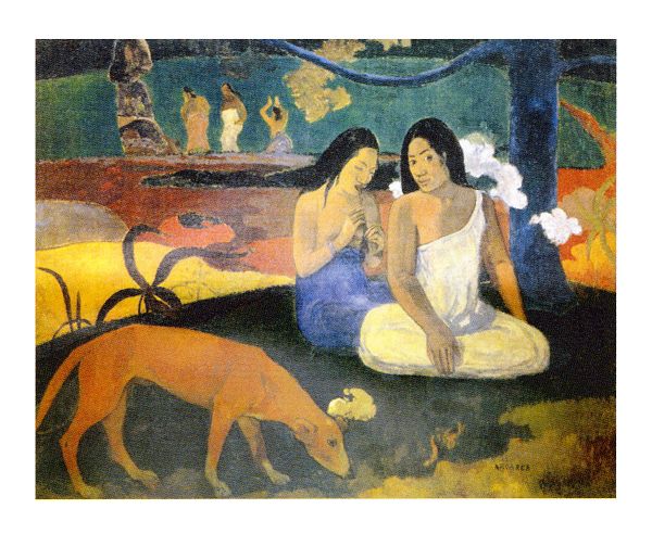 絵画 名画 複製画 フレーム 額縁付 ポール・ゴーギャン 「フレアレア」 P10号 世界の名画シリーズ