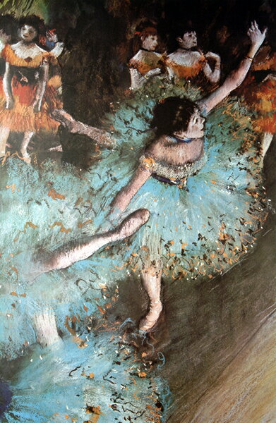 絵画 世界の名画 複製画 額縁付 (MJ108N-G) エドガー・ドガ 「バランスをとる踊り子」 3号 〜 お買い得サイズ：M8号 M20A号