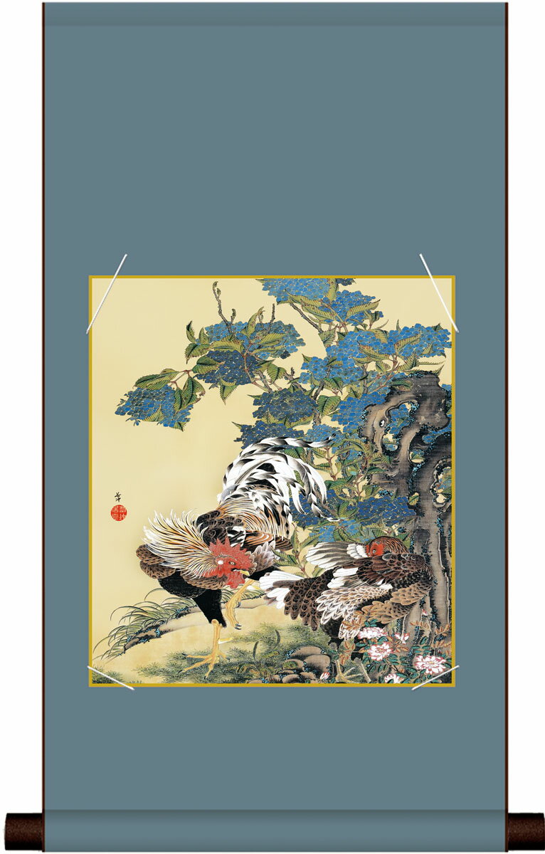 高精細デジタル版画 色紙掛セット 日本の名画 色紙掛け + 色紙1枚セット 色紙寸法 約24.2X27.2cm 伊藤..