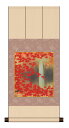高精細デジタル版画 色紙掛セット 日本の名画 色紙掛け + 色紙1枚セット 色紙寸法 約24.2X27.2cm 川端龍子「滝に紅葉」